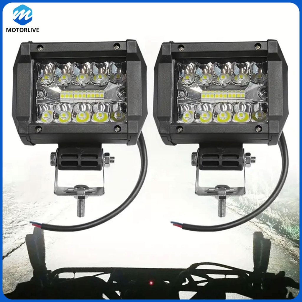2 Lampu Sorot Tembak LED Bar Tembak LED 60 Watt Mobil Motor 60W 12 Volt Worklight
