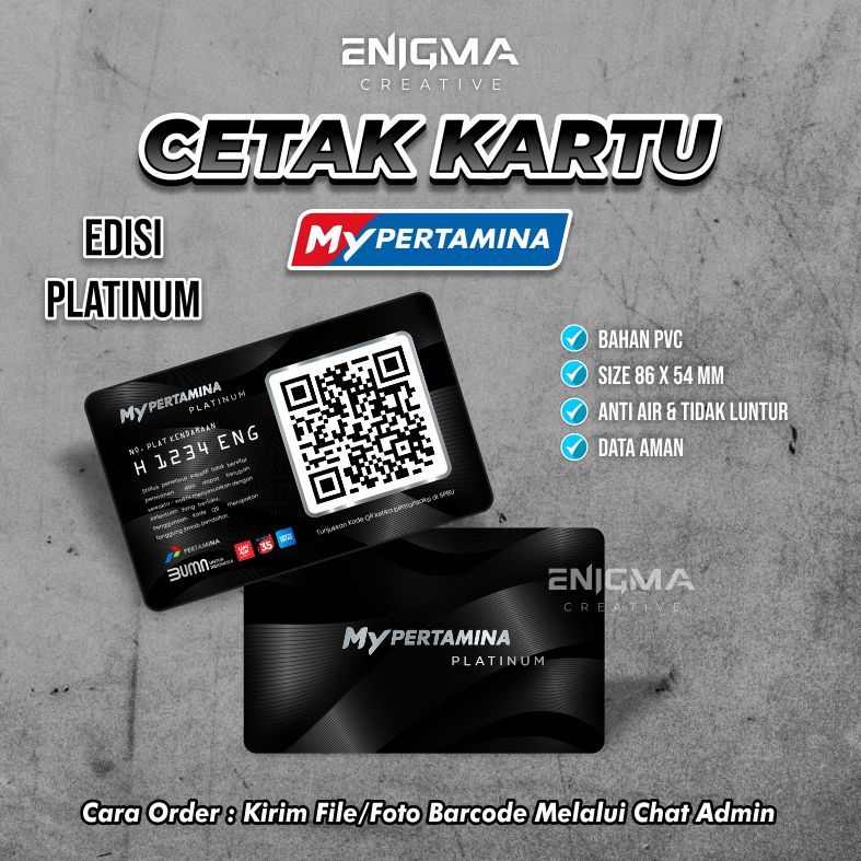

KARTU MY PERTAMINA BAHAN PVC ANTI LUNTUR EDISI PLATINUM