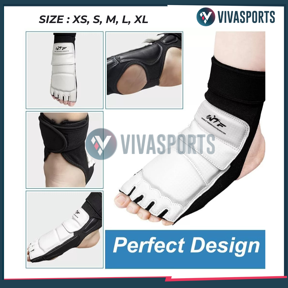 VIVASPORTS - WTF Sarung Kaki Taekwondo / Pelindung Kaki Taekwondo Moks Sarung Kaki Taekwondo Moks