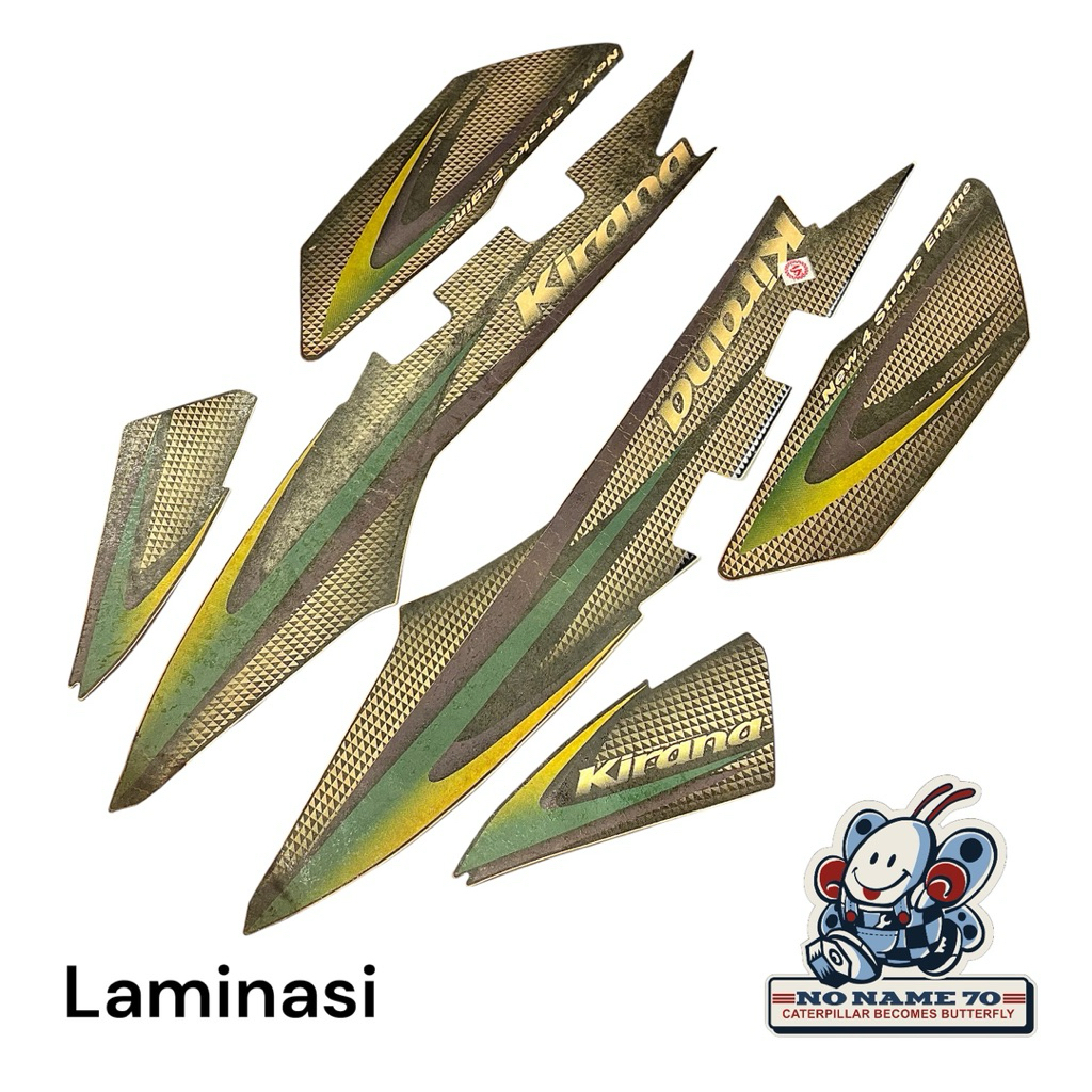 Striping Sticker Stiker Honda Kirana Untuk Warna Silver Laminasi 1