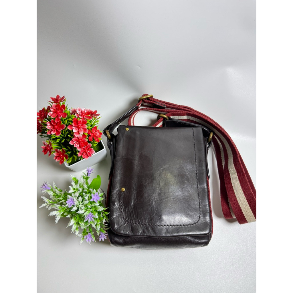 Sling Bally preloved AUTHENTIC rare item bukan barang ball seri Taylor made in Switzerland tas bekas