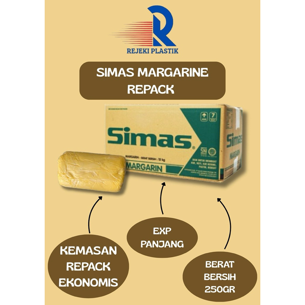 

SIMAS MARGARINE KUNING REPACK 250gr - MENTEGA SIMAS KUNING REPACK 250gr