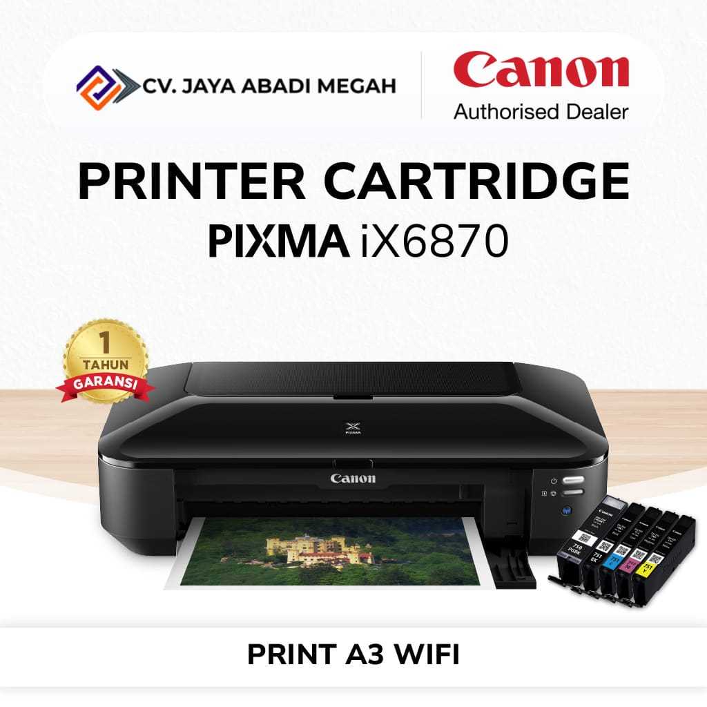 Canon IX6870 Cartridge Printer - A3 Print Only WiFi MacOS - Canon PIXMA Inkjet Printer Scan Scanner 