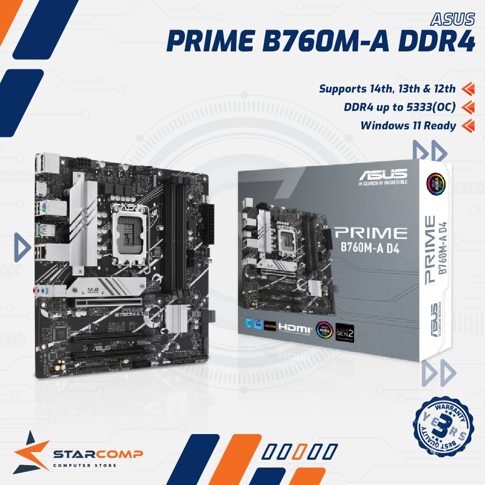 Asus PRIME B760M-A D4 LGA1700 B760 DDR4
