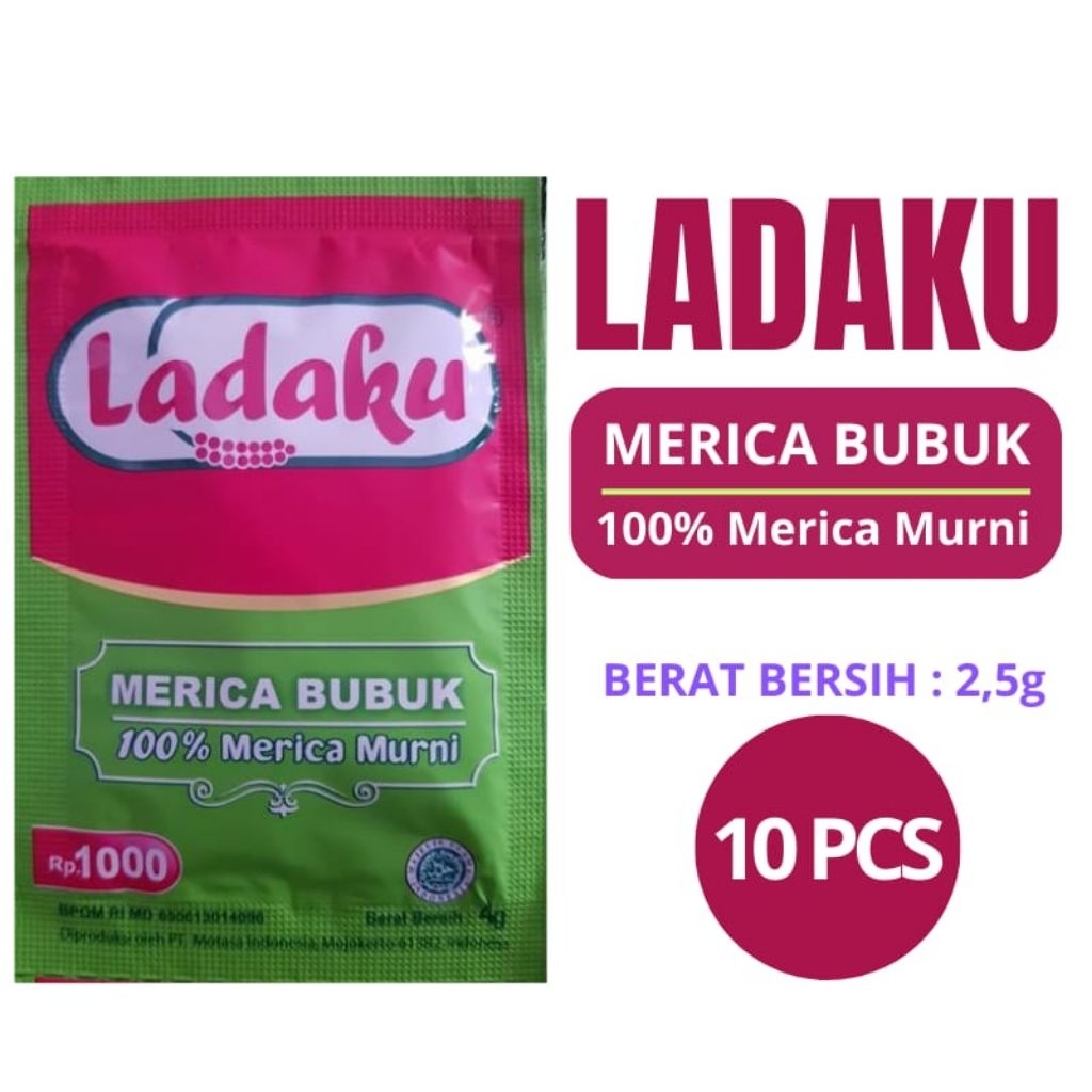 

Merica Bubuk LADAKU Sachet 2,5 gram (10 pcs)