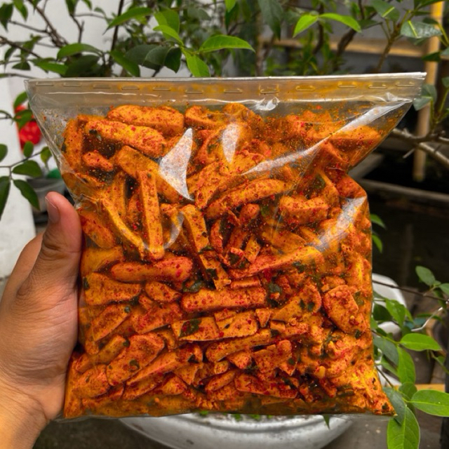 

BASRENG PEDAS DAUN JERUK 500 gram-Cemilan Food Snack Pedas Gurih Daun Jeruk