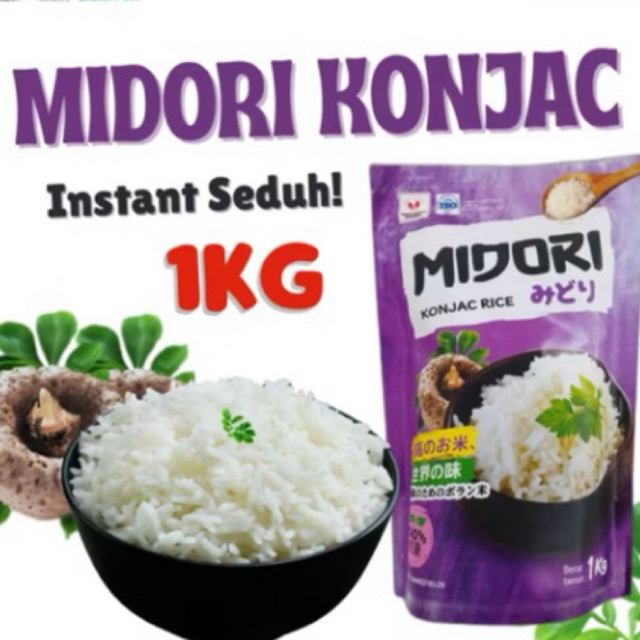 

Midorl Beras Sirataki Porang 1 KG langsung Seduh