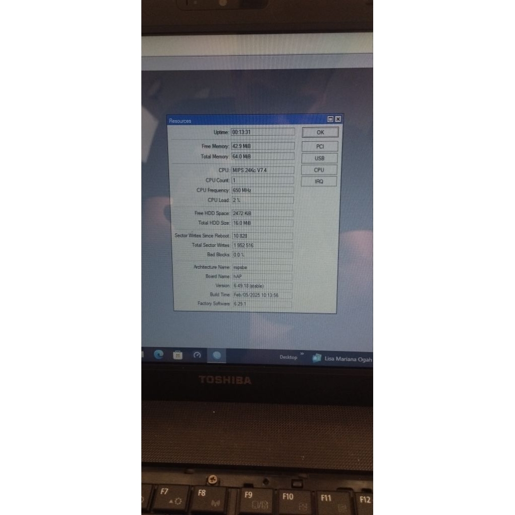 Mikrotik  RB951Ui-2nD bekas pake mulus masih segel