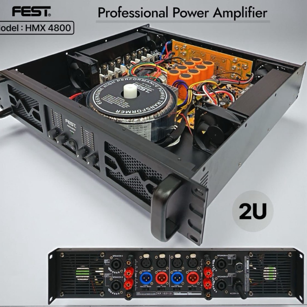 Power Fest HMX4800 ZPA4800Original 4 Channel Amplifier FEST HMX-4800 zpa-4800 zpa hmx 4800 Hmx 4800 