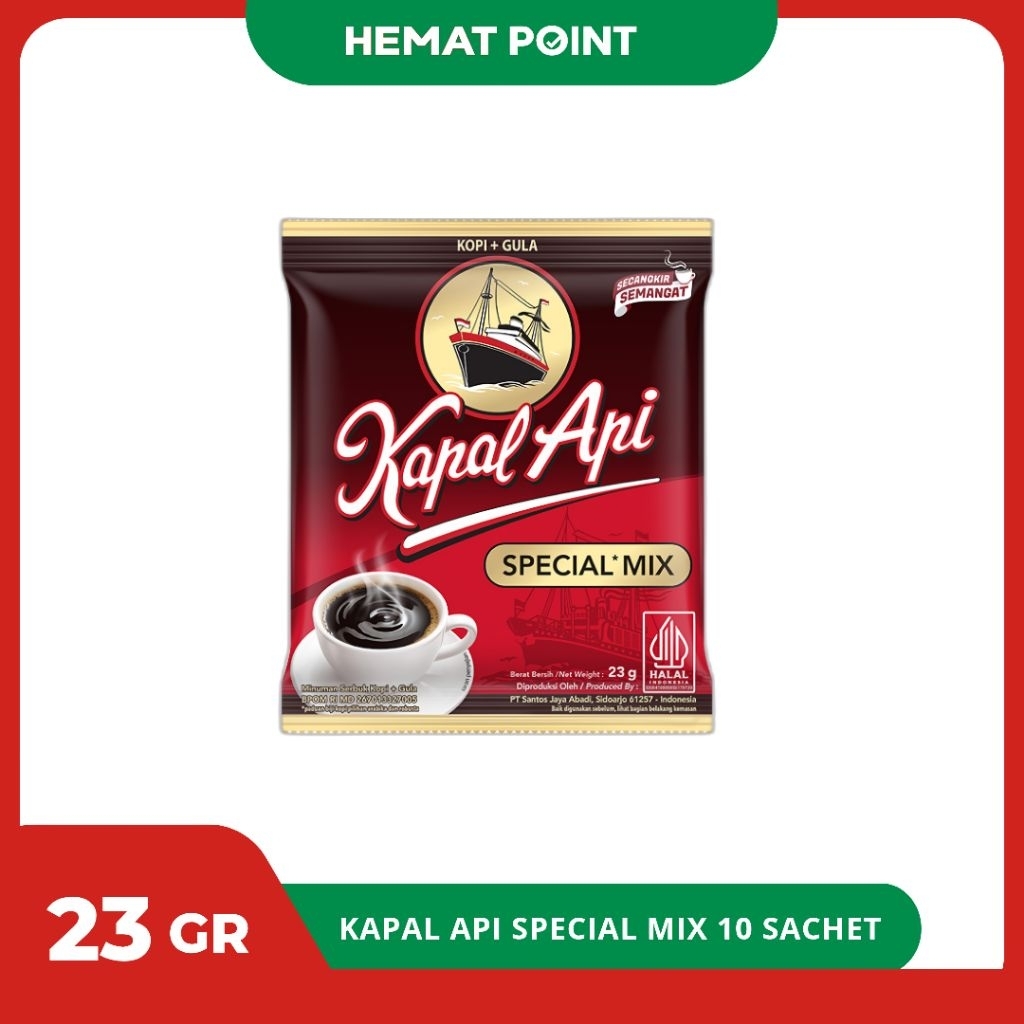 

Kopi Kapal Api Special Mix 1 Renceng isi 10 Sachet - Kopi Instan Favorit Indonesia