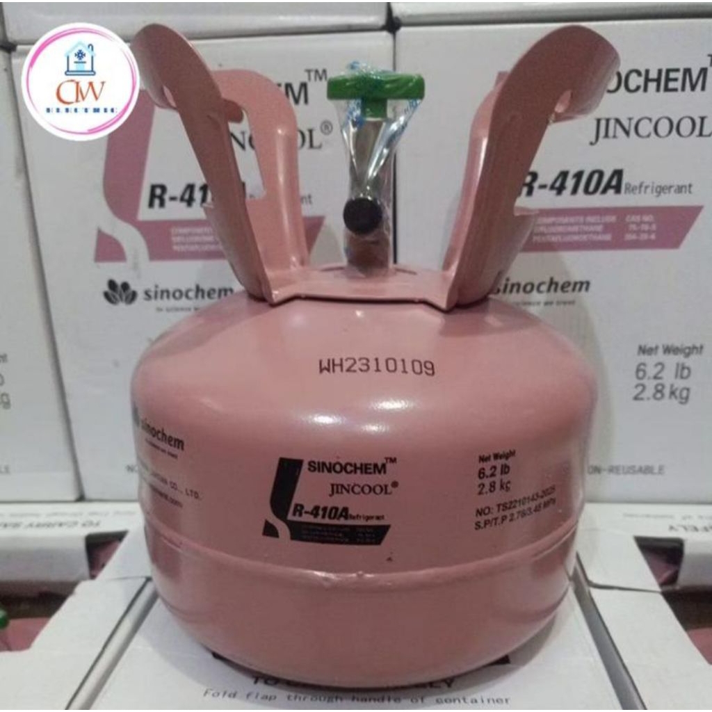 refrigerant R410a/R 410/R410 JINCOOL isi 2,8 kg segel pabrik