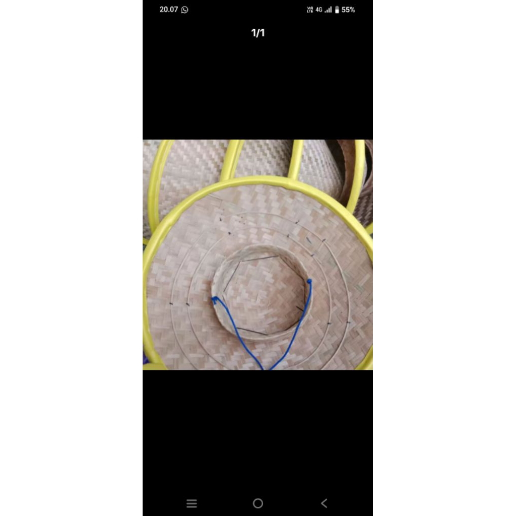 CAPING PETANI SPON A BESAR SIAP PAKAI FREE KOPYAH DAN TALI