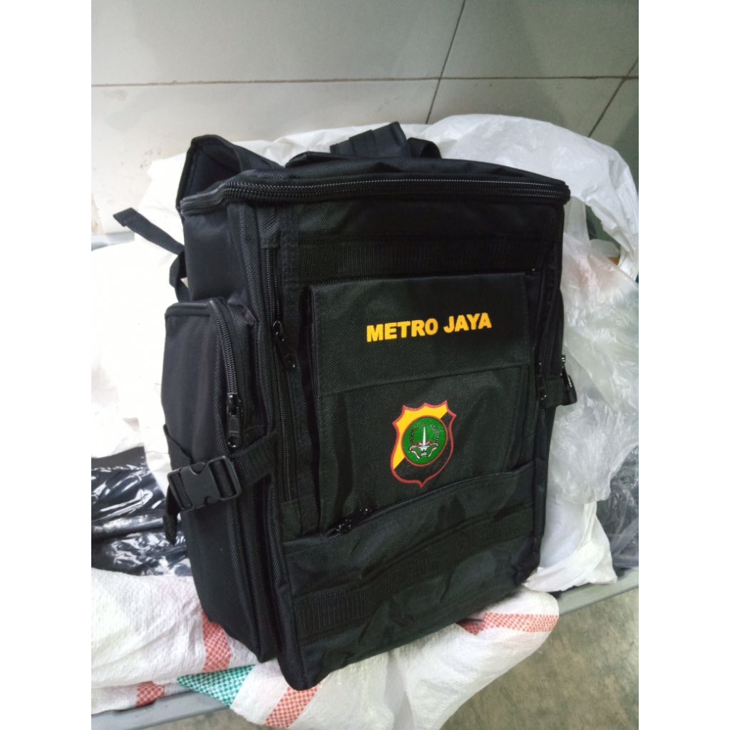 TAS RANSEL BKO HITAM POLRI BRIMOB SABHARA JATAH POLDA METRO