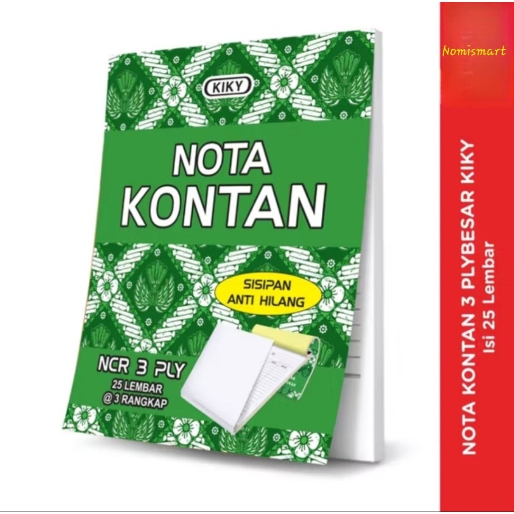 

Nota Kontan 3 Ply Besar Kiky [ 1pak ]