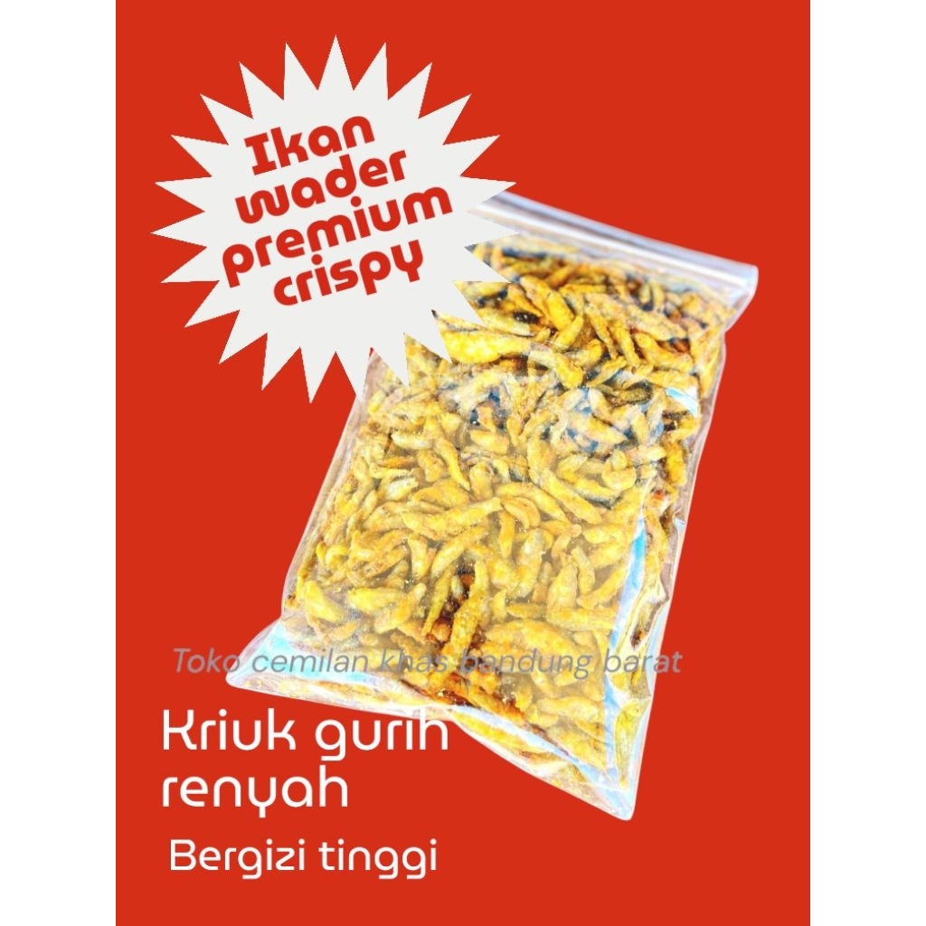 

MINI FISH IKAN WADER PREMIUM KERING CRISPY ORIGINAL PEDAS RENYAH GURIH KRIUK BERGIZI