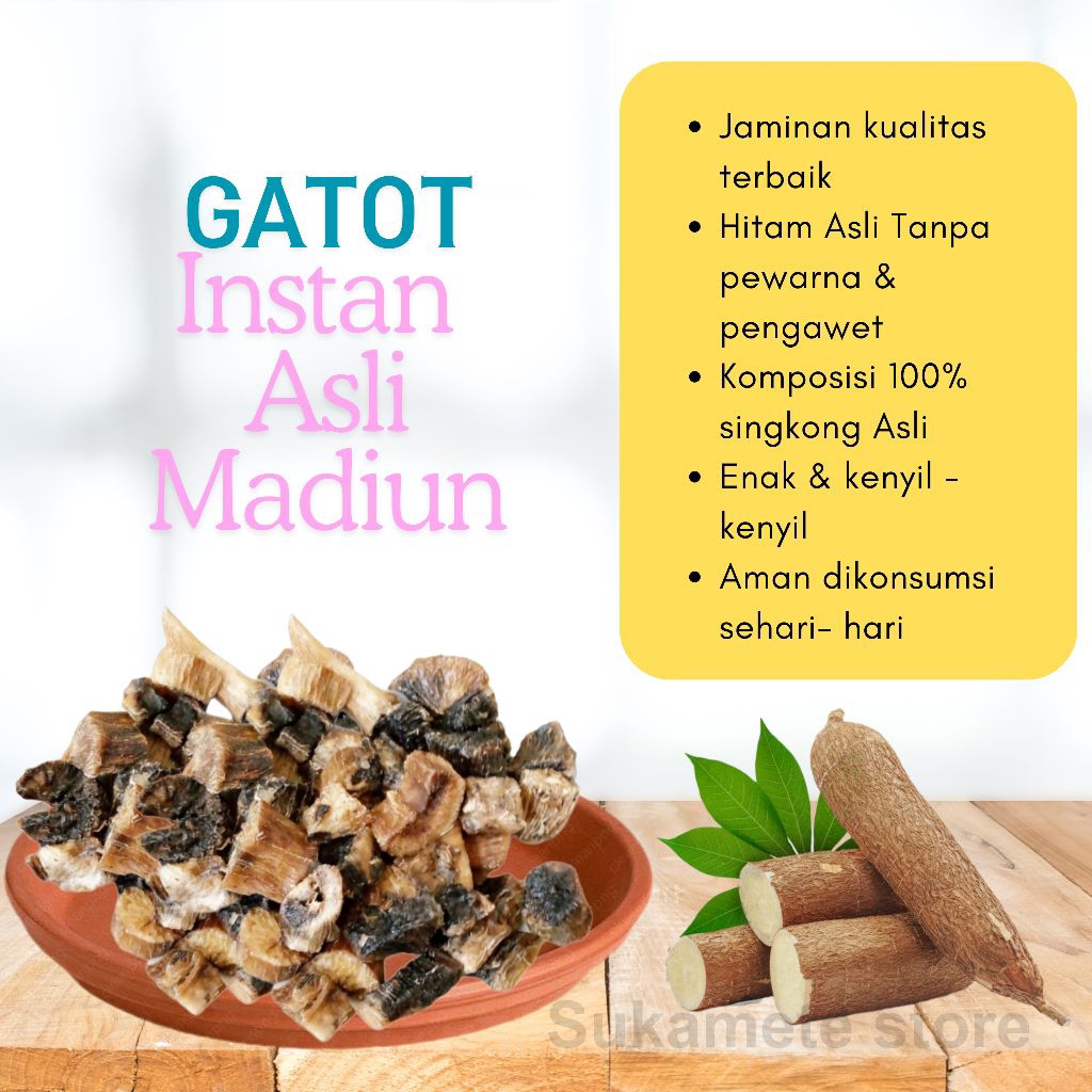 

200GR Gatot instan/Gatot Singkong Asli Madiun/Makanan jadul enak