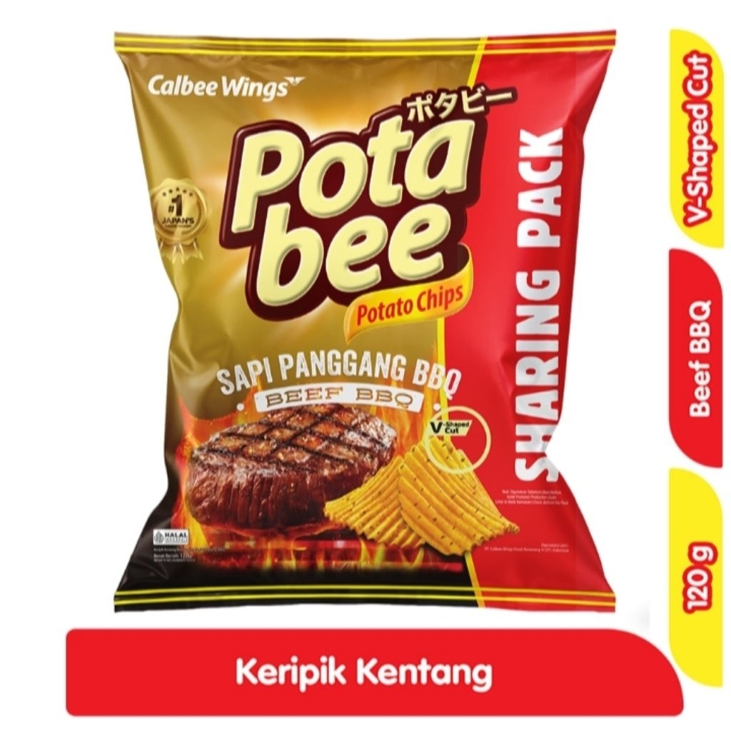 

Potabee Keripik Kentang Sapi Panggang Barbekiu 120 g