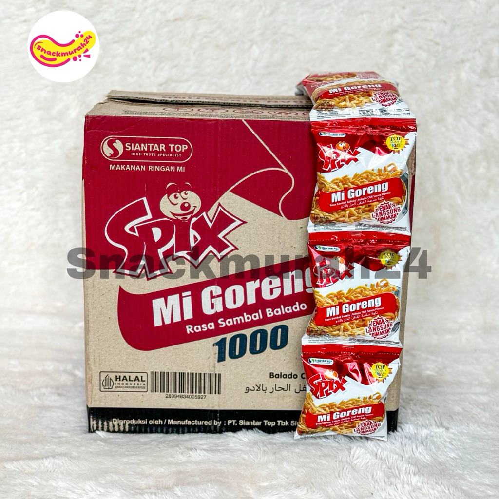 

[ DUS ] Spix Mi Goreng Sambal Balado 1 Dus isi 80 PCS X 16 Gram