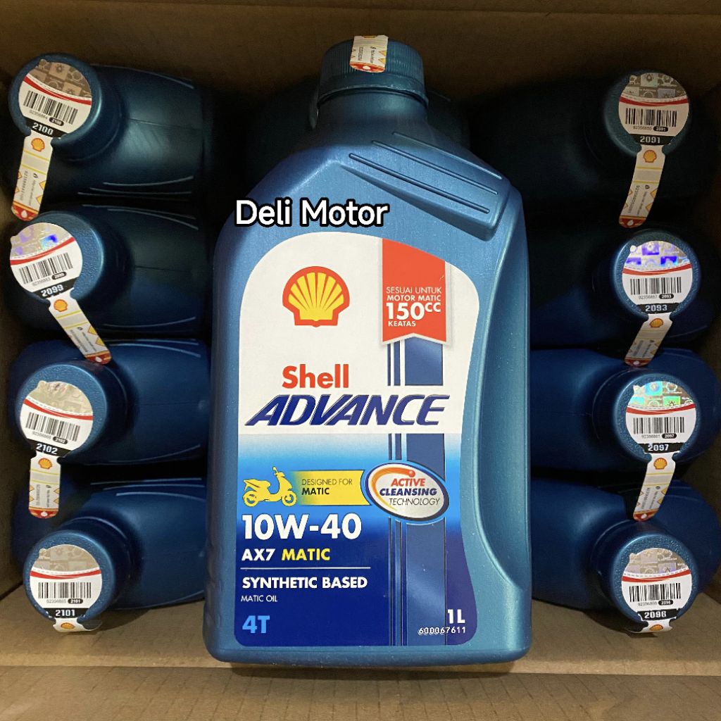 1 DUS = 12 Botol Oli Shell Advance AX7 Matic 1Liter