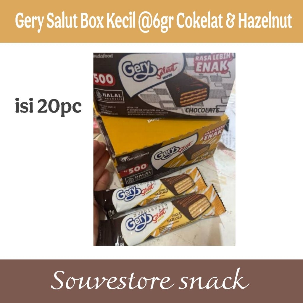 

Gery Salut Box isi 24pc Cokelat & Hazelnut
