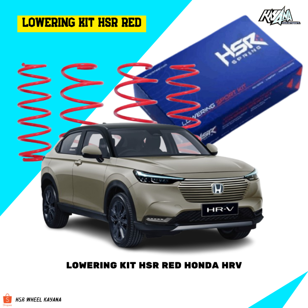 PER CEPER MOBIL HONDA HRV LOWERING KIT HSR RED HONDA HRV 2022