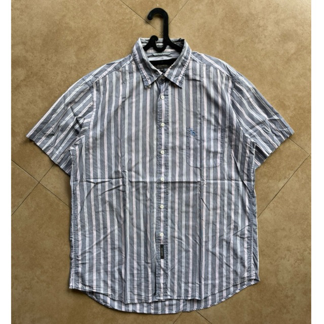 KEMEJA STRIPE HAZZYS GREY SECOND