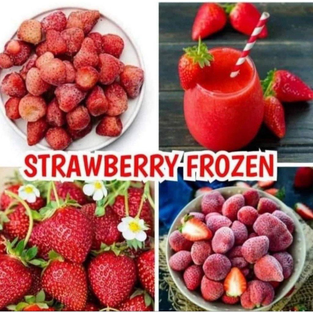 

stroberi beku grade prenium 1kg