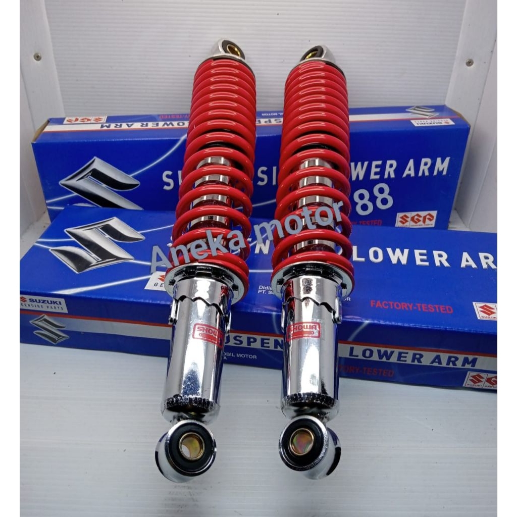 SHOCK BELAKANG ORIGINAL SUZUKI SHOGUN 110/SHOGUN 125/SHOGUN SP WARNA RED