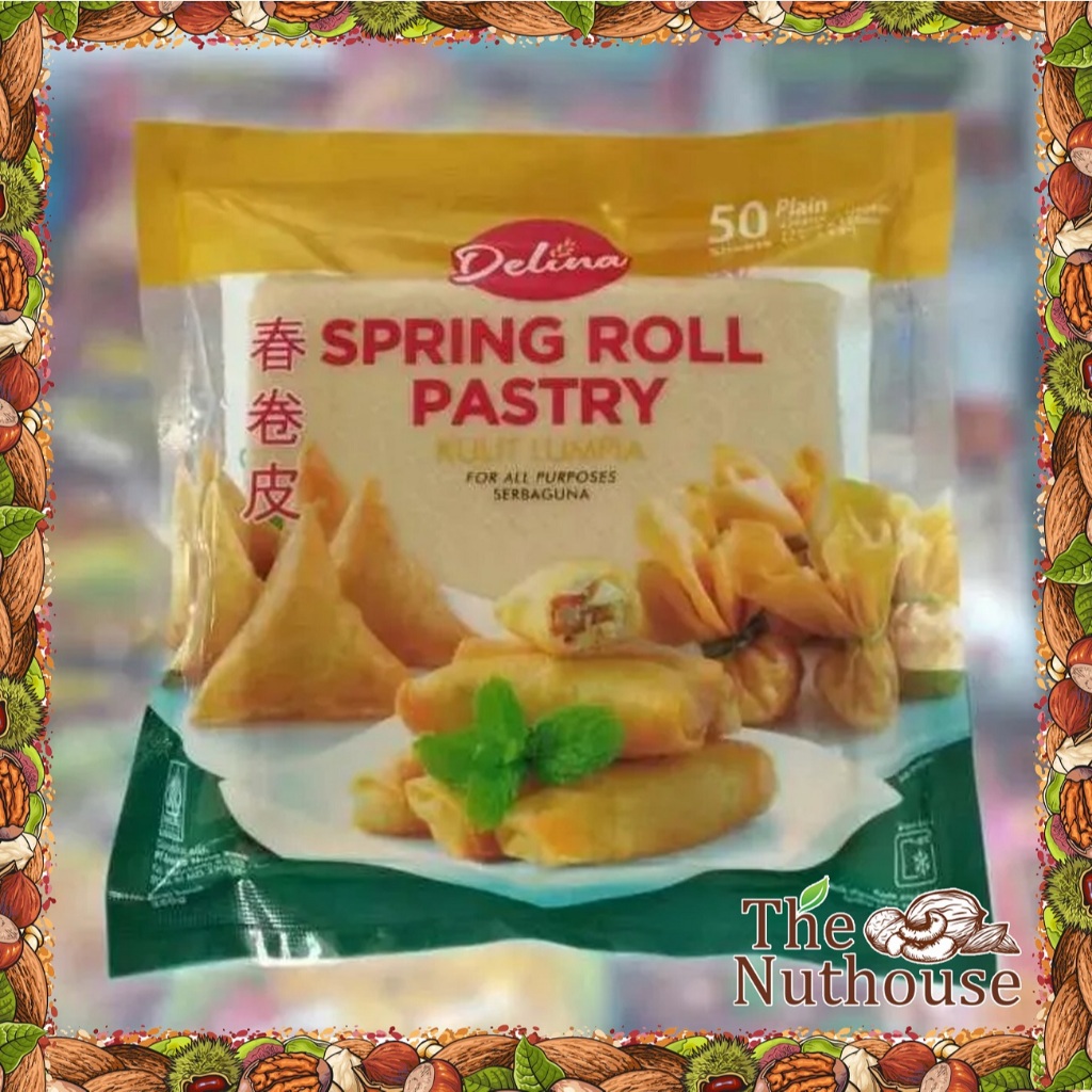

DELINA Kulit Lumpia Kotak Ukuran Kecil 250gr Isi 50 Lembar