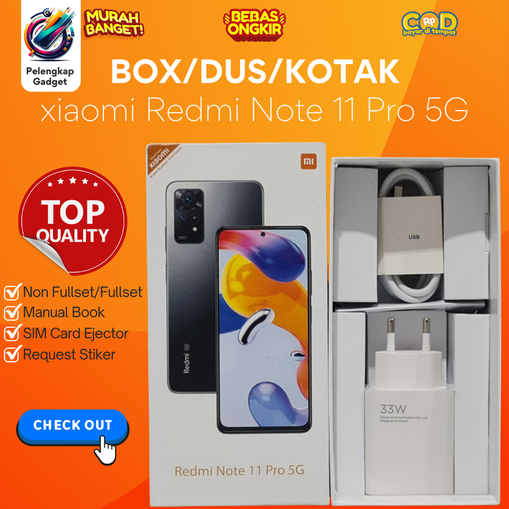 

BOX/DUS/KOTAK xiaomi Redmi Note 11 Pro 5G