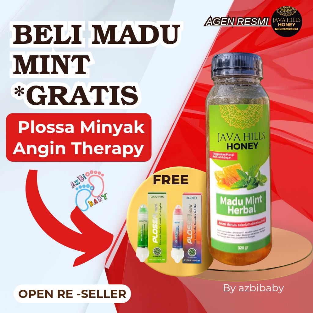 

Madu Mint Javahills Asli Premium 320 gram Free Plosa