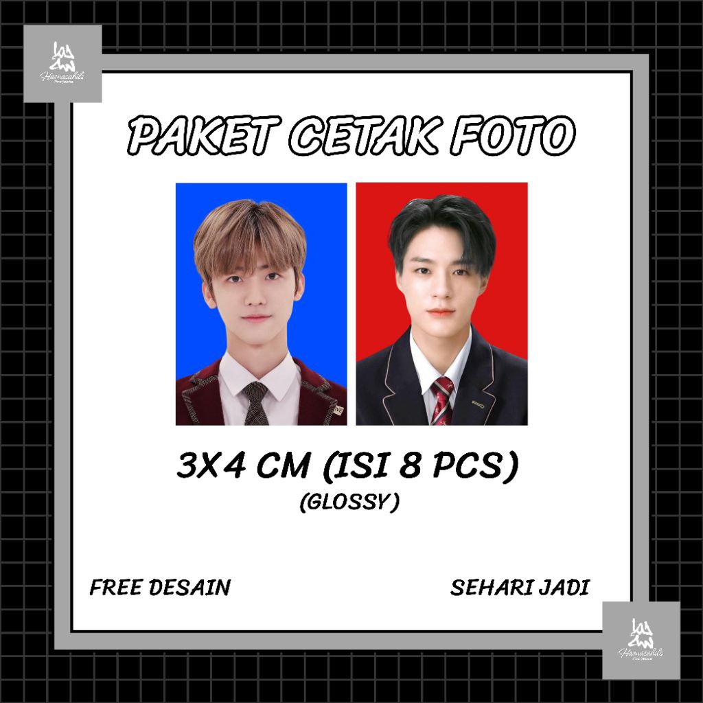 

Paket Cetak Foto 3X4 (isi 8 pcs)