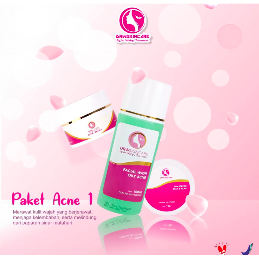 DRW Skincare Paket Acne 1, Paket Acne 2, dan Paket Acne 3
