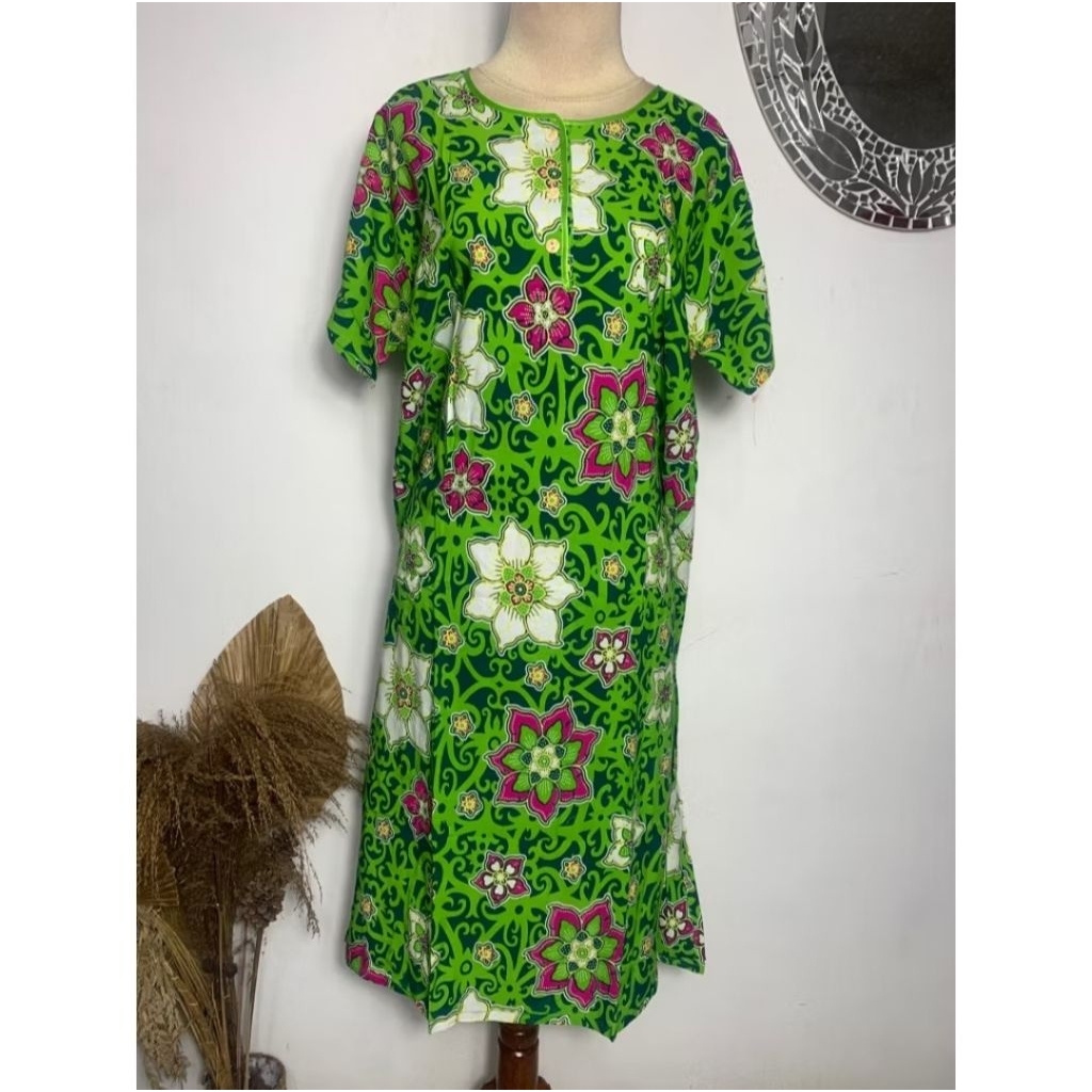 Daster kencana ungu label coklat/daster asli kencana ungu