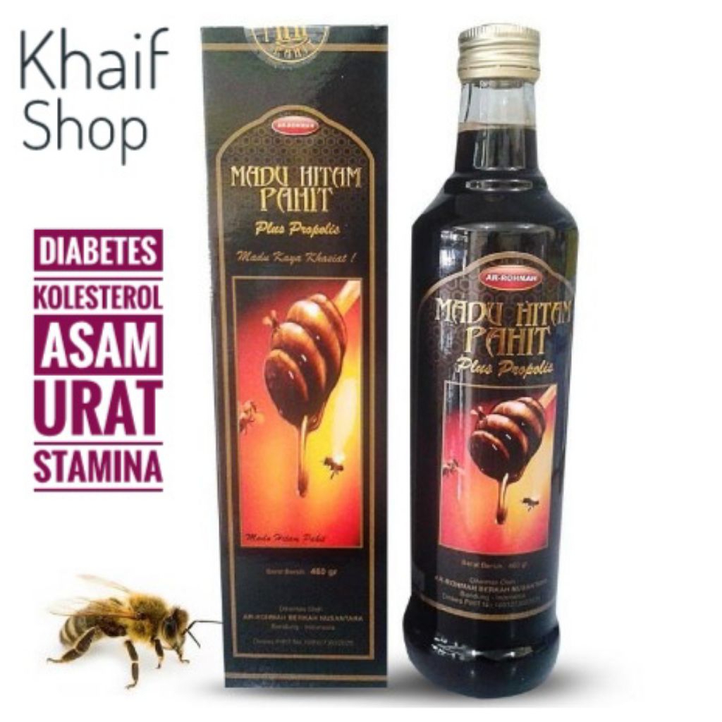 

Madu Hitam Pahit Arrohmah Ar Rohmah 460gr Original