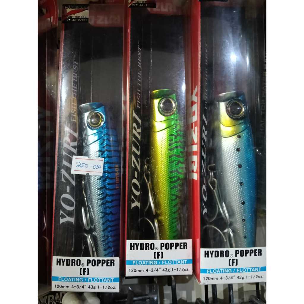 Yo-Zuri Hydro Popper (F) Floating fishing lures 120mm (4-3/4") and 43g (1-1/2oz).