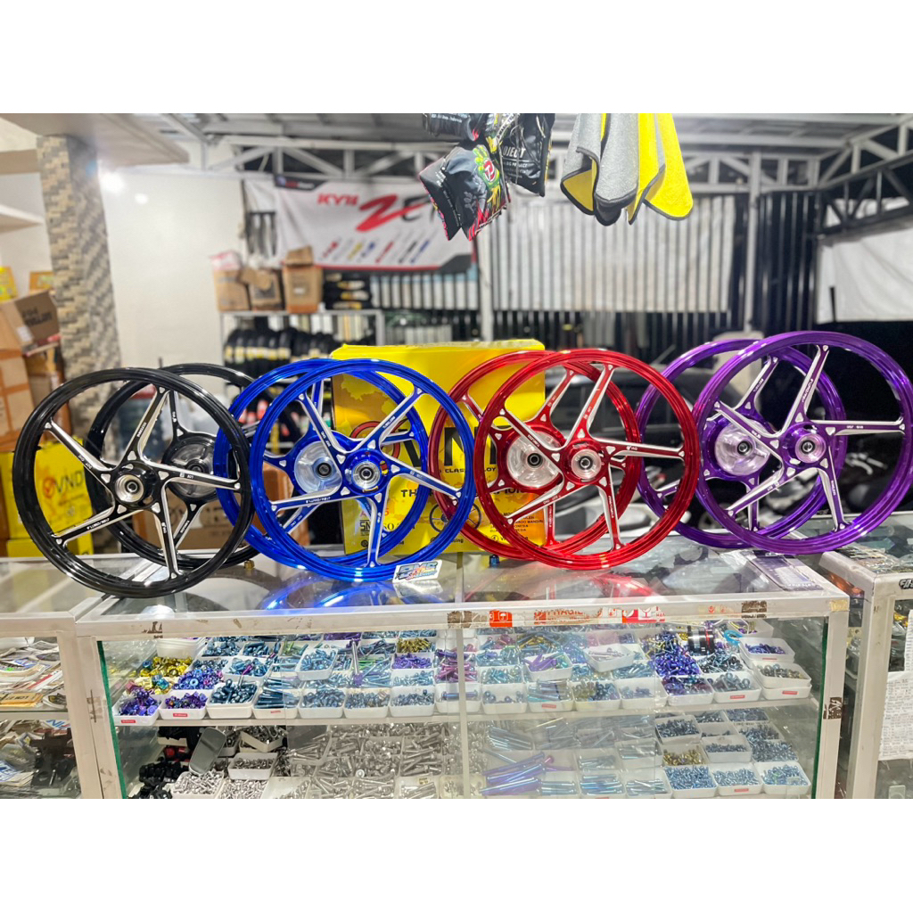 VELG VND AK55 RX KING  *SIZE/UKURAN -DEPAN 160 RING 18 -BELAKANG 160 RING 18