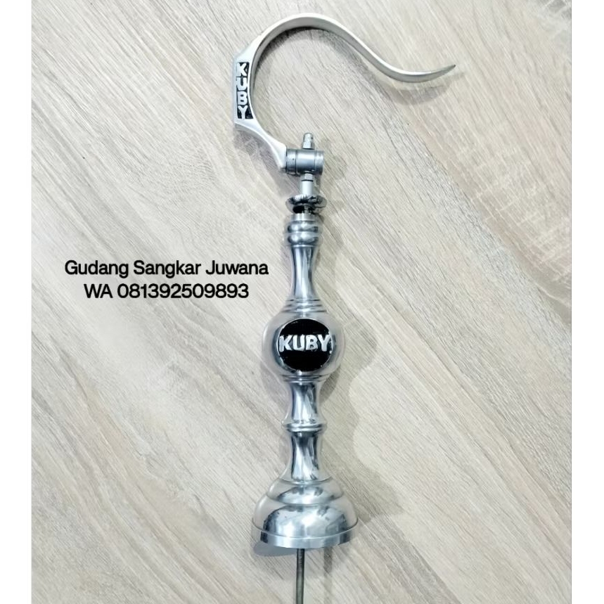 Gantungan Pion KUBY Pleci Helopet AlmuniumCrome Bisa dilipat