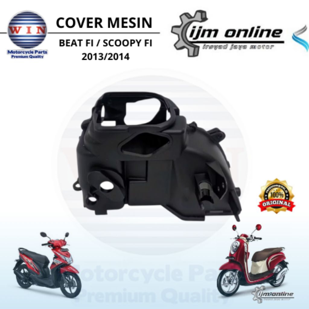 cover mesin beat fi/scoopy fi 2013/2014 tutup mesin beat fi stater kasar merk win