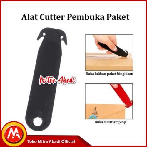 

Alat Cutter Pembuka Paket Kardus Surat Amplop 2 Mata Pisau
