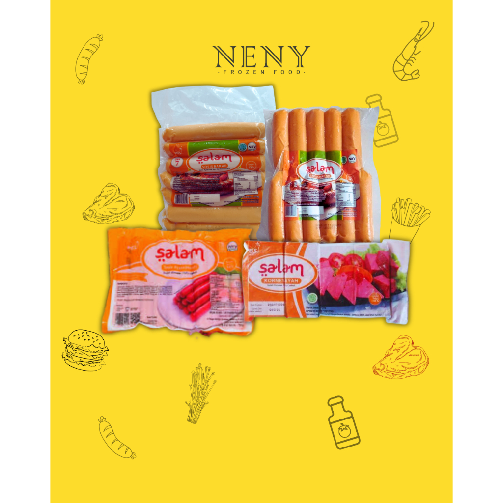 

SOSIS SALAM ISI 7; ISI 12; SOSIS MERAH; KORNET AYAM