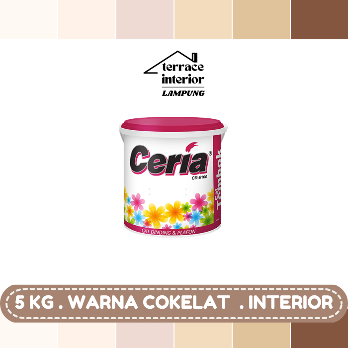 Cat Tembok Interior Propan Ceria  Warna Coklat 5 Kg