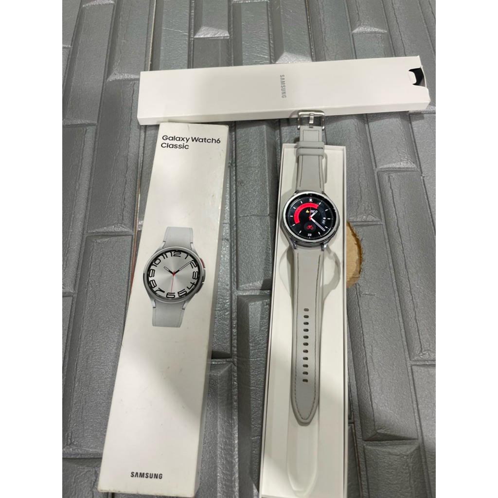 Samsung Galaxy watch 6 Classic 47mm silver bekas second resmi sein murah