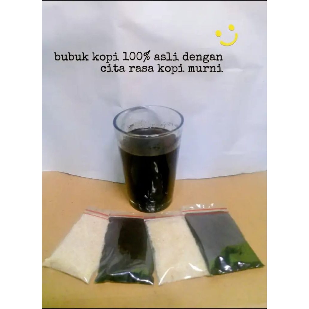 

kopi bubuk plus gula