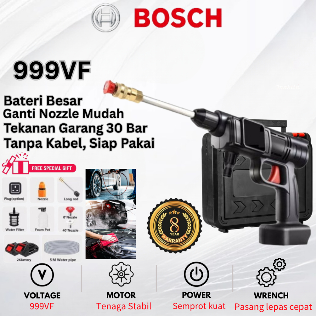 BOSCH 999vf 240Bar Jet Cleaner Mesin Peralatan Mesin Cuci Mobil Jet Cleaner Motor Semprotan Cuci Mot