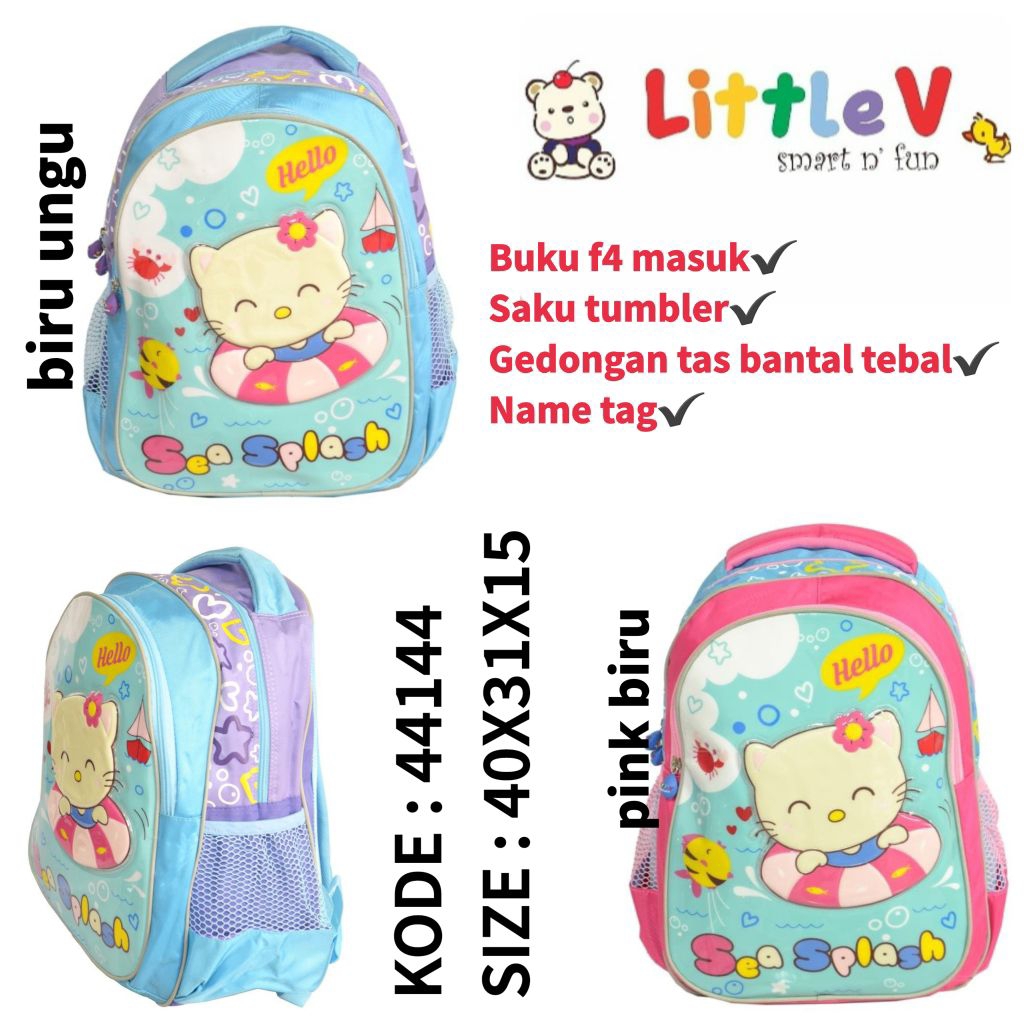Tas Ransel Backpack Anak Perempuan Little V 44144
