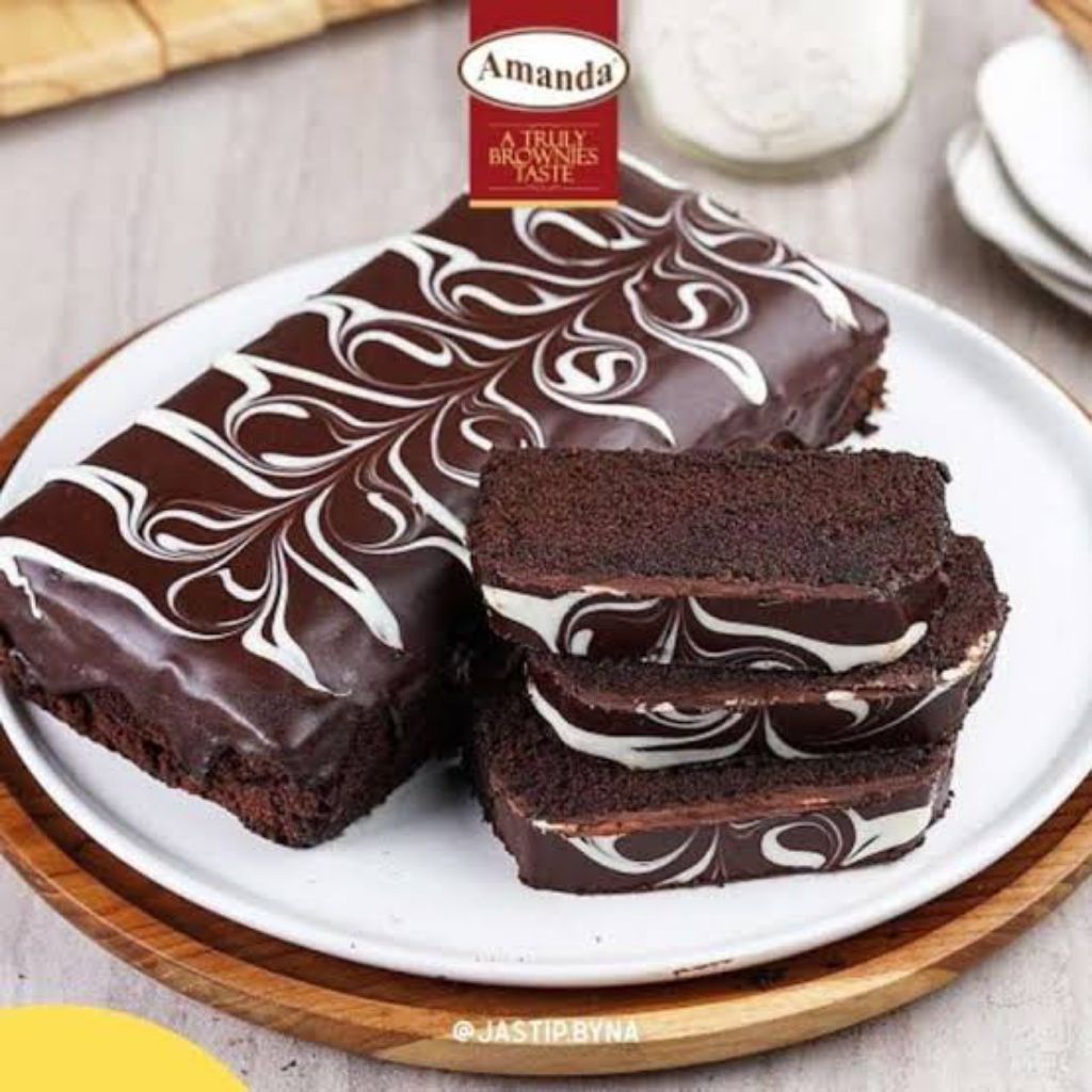 Amanda Brownies CHOCO MARBLE | Cake Brownies | Kue Brownies