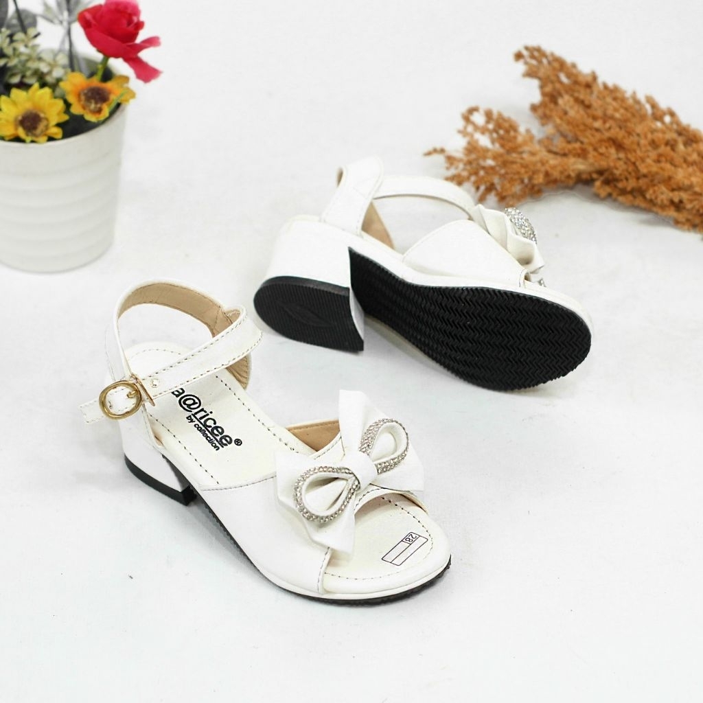ROSALINA sandal selop anak pesta perempuan Orchid pita tali