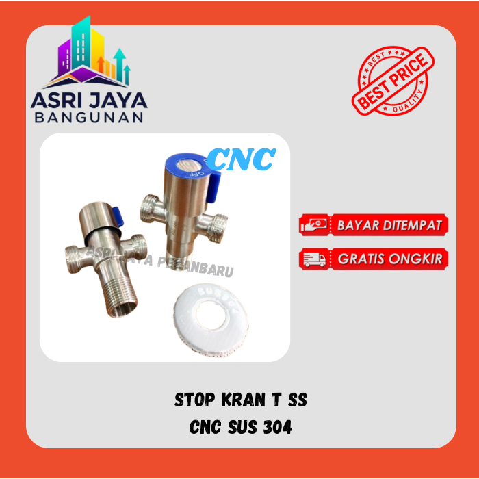 

Stop Kran Shower T Cabang Stainless Kran Jet WC Kloset Closet Bidet / Stop Kran Shower Stainless Kran Air Cabang Tee