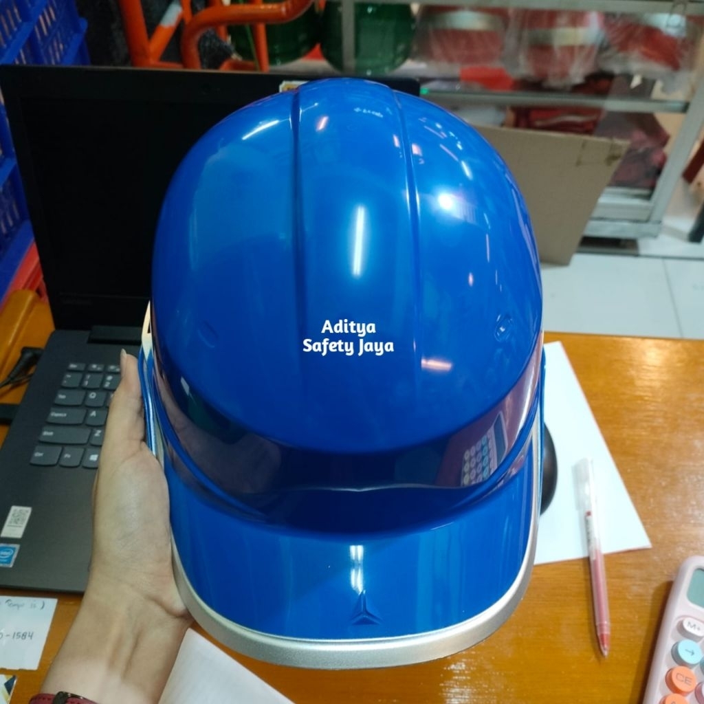 Helm Kerja Proyek Venitex Delta Plus 100% Original Warna Biru